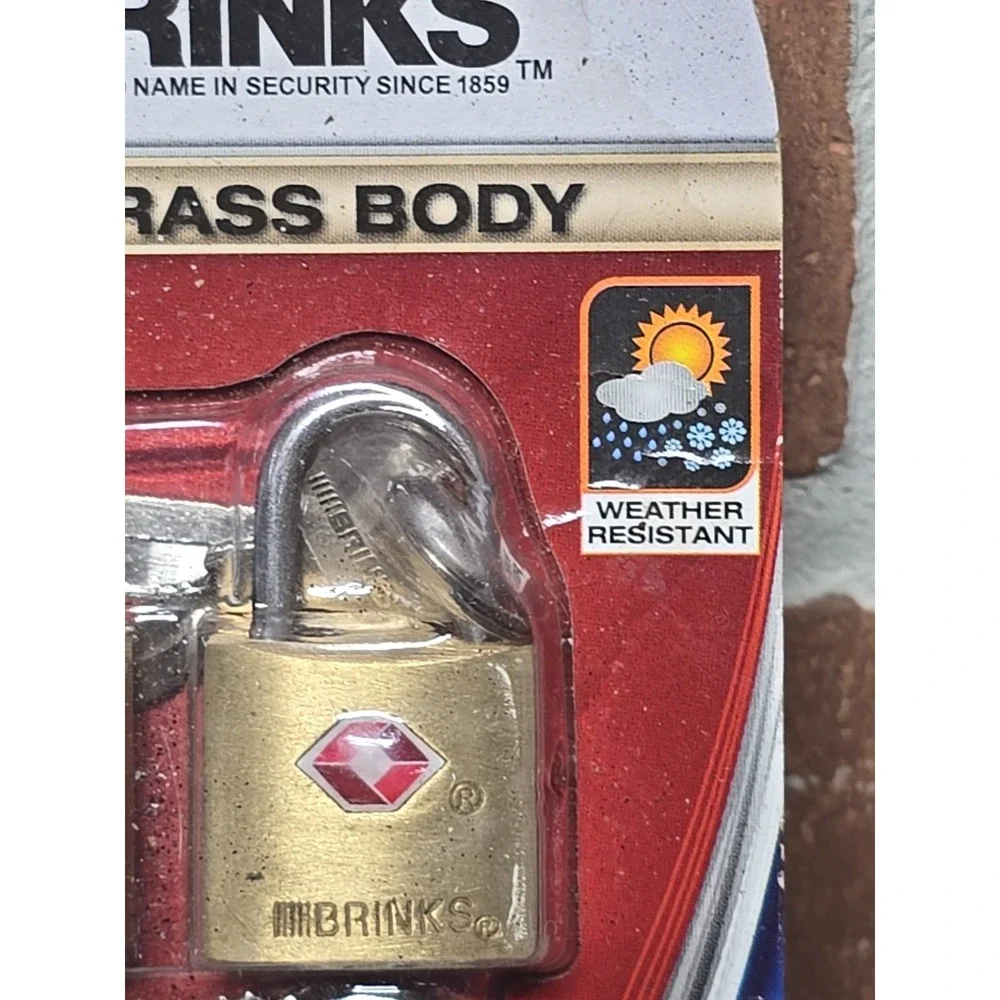 Brinks Solid Brass Locks (4) with Keys TSA Accepted Manufactured Sealed‎ READ